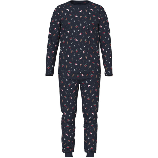 Name It Dark Sapphire Christmas Elements Nanvismas Pyjamas Voksen