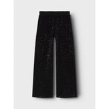 Name It Black Runic Sequin Wide Bukser