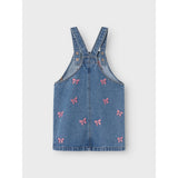 Name It Medium Blue Denim Conny Embroidery Denim Spencer Kjole