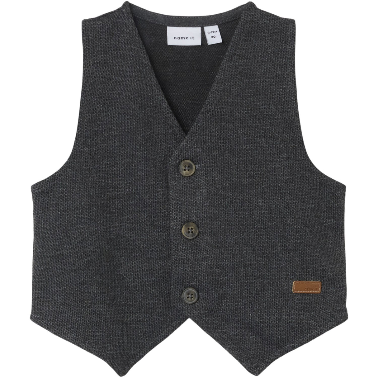 Name It Dark Grey Melange Robino Roxo Vest