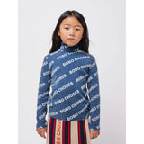 Bobo Choses Midnight Blue All Over Rib Turtle Neck Bluse