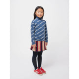 Bobo Choses Midnight Blue All Over Rib Turtle Neck Bluse