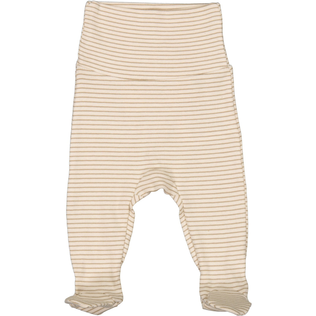 MarMar New Born Modal Fine Rib Sandstone Stripe Pixa Bukser