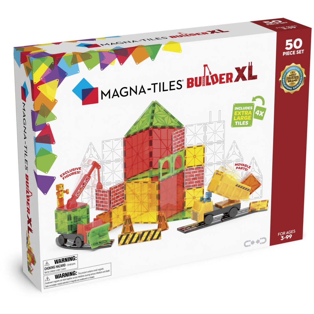 Magna-Tiles® Builder XL 50 pcs