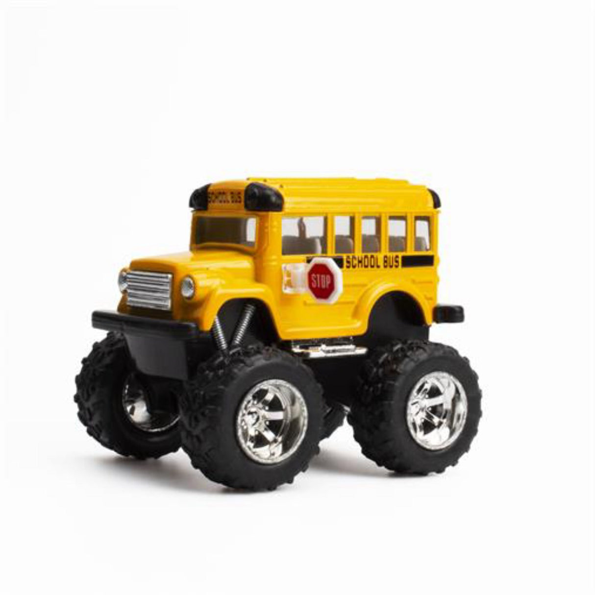 Magni Multi Skolebus monster-truck med pull-back, 4"