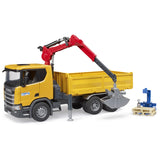 Bruder Scania Super 560R construction truck w.crane,2 pal