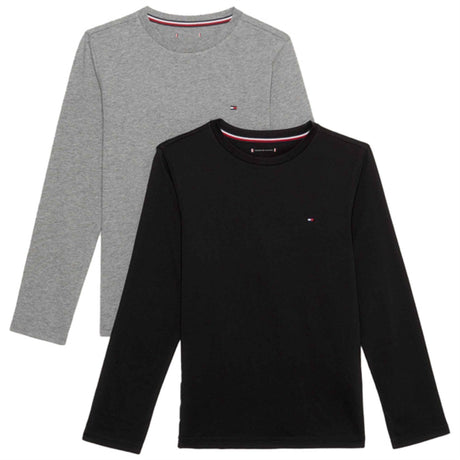Tommy Hilfiger Bluser 2-pak Medium Grey Ht/Black