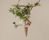 Maileg Kræmmerhus ornament, ternet - rød