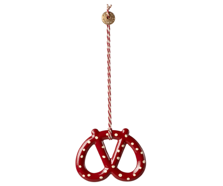 Maileg Metal ornament, Pretzel - Dot