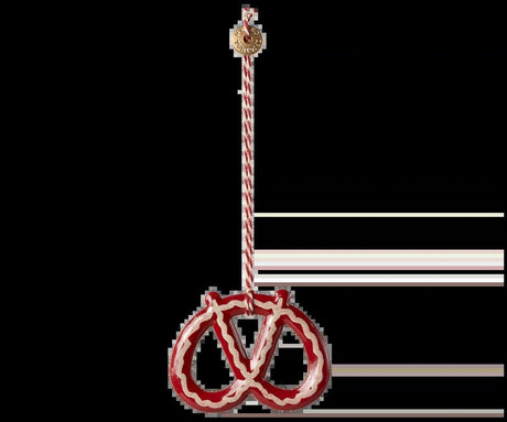Maileg Metal ornament, Pretzel - Stribe