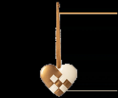Maileg Metal ornament, Lille hjerte - Guld