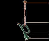 Maileg Metal ornament, Trompet - Mørkegrøn