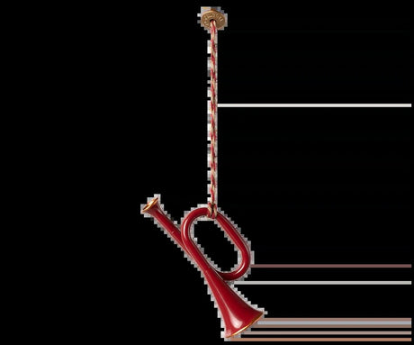Maileg Metal ornament, Trompet - Rød