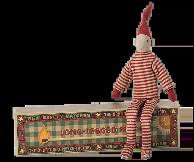 Maileg Langbenet Pixy i tændstikæske, Lille