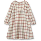 Wheat Eggshell Check Nightgown Gudrun