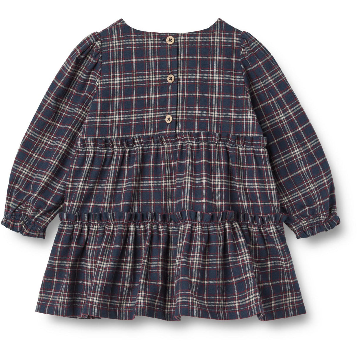 Wheat Navy Check Dress Fanny