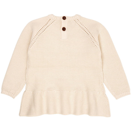 COPENHAGEN COLORS Cream  Knitted Pullover W. Frill