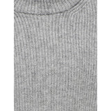 kids ONLY Medium Grey Melange Anne Fold Up Pullover Strik