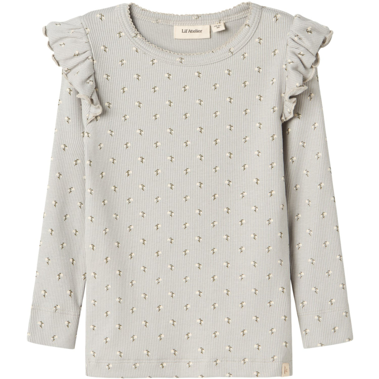 Lil'Atelier Mirage Gray Snow Drop Gago Kuo Slim Bluse