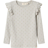 Lil'Atelier Mirage Gray Snow Drop Gago Kuo Slim Bluse