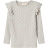 Lil'Atelier Mirage Gray Snow Drop Gago Kuo Slim Bluse