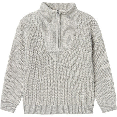 Name It Grey Melange Safalle Strik Pullover