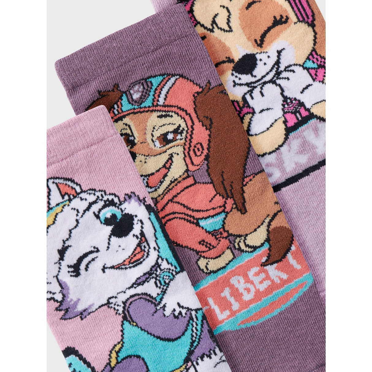Name It Lavender Mist Nara Paw Patrol 3-Pak Strømper