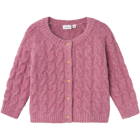 Name It Mauve Orchid Salille Strik Cardigan