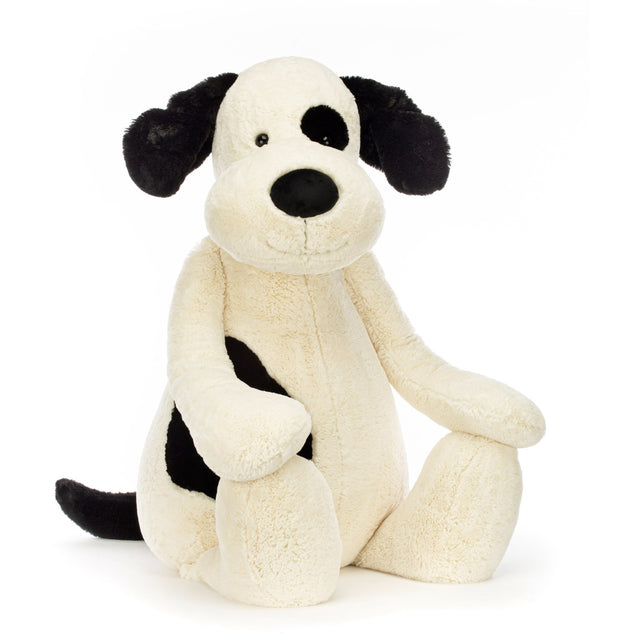 Jellycat Bashful Sort/Creme Hvalp 108 cm