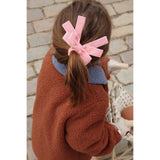 Konges Sløjd Peony Pink 2 Pak Velvet Double Bow Elastikker