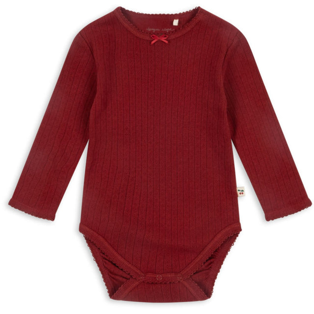 Konges Sløjd Red Dahlia Minnie Body GOTS