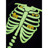 Name It Black Yellow Oween Top Sæt Skeleton