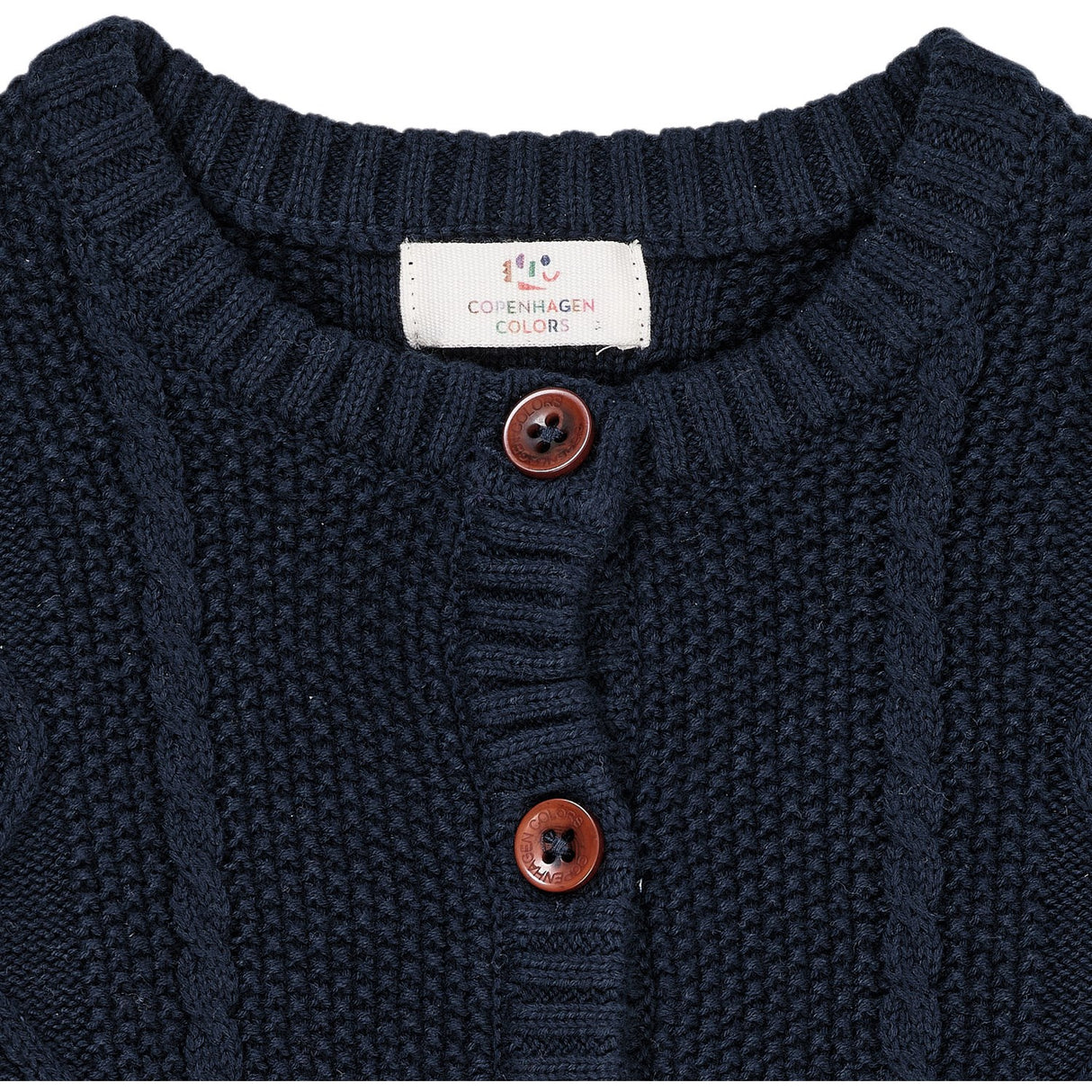 Copenhagen Colors Navy Strikket Cardigan