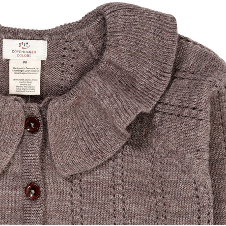 Copenhagen Colors Natural Melange Merino Cardigan m. Krave