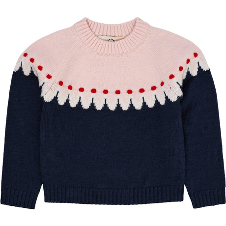 COPENHAGEN COLORS Navy Combi Cupcake Classic Jumper