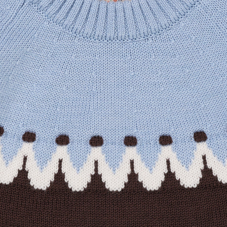 COPENHAGEN COLORS Brown/Blue Combi Cupcake Classic Jumper