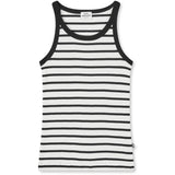 Mads Nørgaard Vanilla Ice/Black 2x2 Cotton Stripe Carinila Top