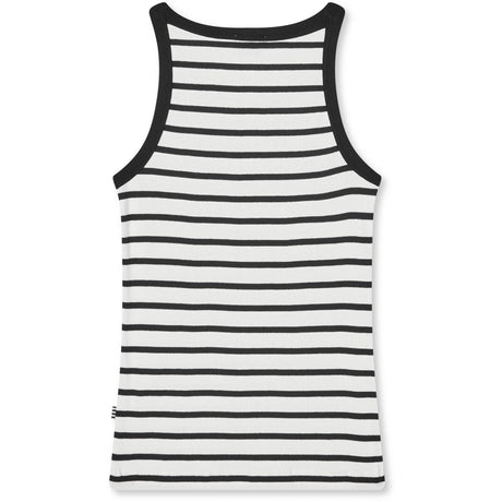 Mads Nørgaard Vanilla Ice/Black 2x2 Cotton Stripe Carinila Top