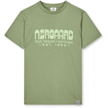 Mads Nørgaard Oil Green Printed Tee Thorlino Tee