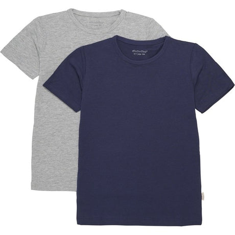 Minymo Dark Navy T-shirts Basis 32 2-pak