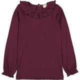 MarMar Modal Fine Rib Deep Mulberry Tandy Blouse