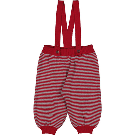 MarMar Cotton Rayon Knit Stripe Hibiscus Red Stripe Perrin Bukser