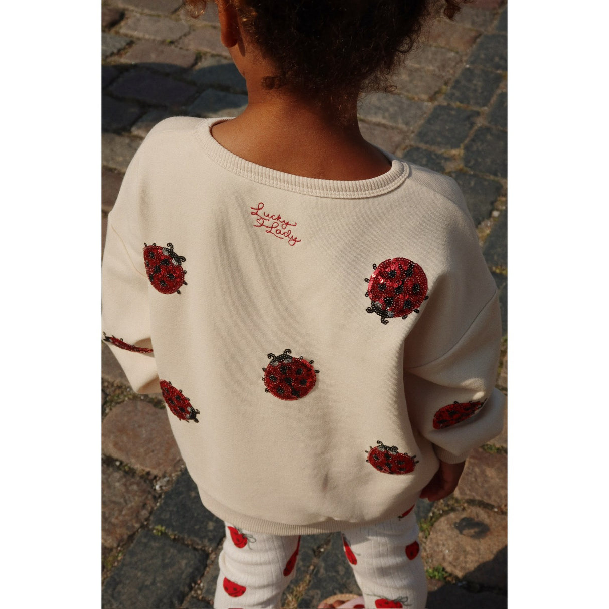 Konges Sløjd Ladybug Glitter Lou Sweatshirt Ocs