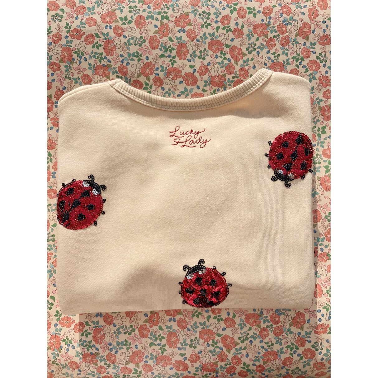 Konges Sløjd Ladybug Glitter Lou Sweatshirt Ocs