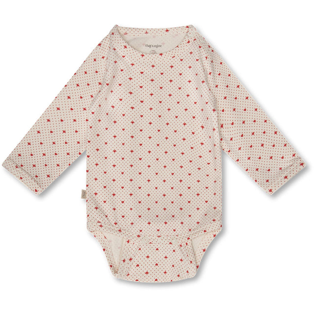 That's Mine Lots Of Love Red Ellis Bodystocking