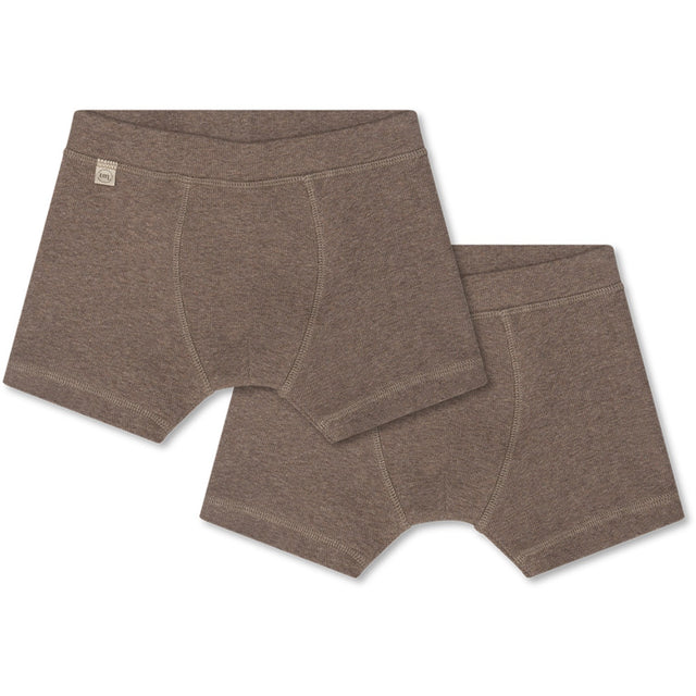 That's Mine Brown Melange Cilas Boxershorts - 2 Pack
