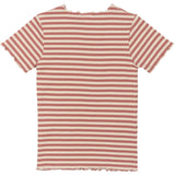 The New Old Rose Striped Moore Collar Rib T-Shirt