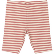 The New Old Rose Striped Moore Tight Rib Shorts