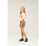 The New Feather Gray AOP Orella Shorts