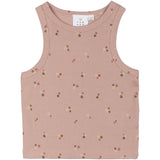 The New Adobe Rose AOP Oreta Short Rib Top